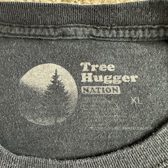 Tree Hugger Nation Shirt Mens Extra Large Black Orange Sweetdreams Dynamite - Picture 6 of 13